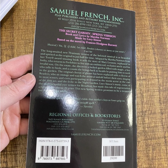 The Secret Garden Spring Version Play Script - Picture 4 of 4